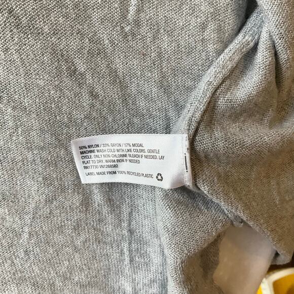 Ava & Viv Women Long Sleeve Open Front Knit Cardigan size 2XL, Gray - Picture 7 of 8